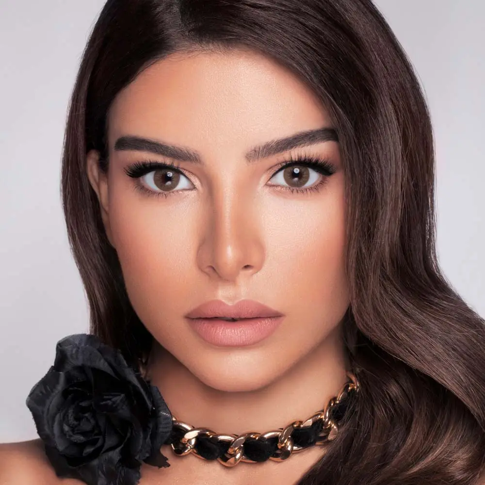 Wonder Look Amber Colored Contact Lenses